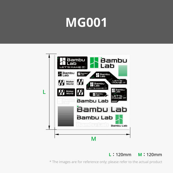 Bambu Lab スティッカーセット - MG001